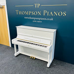 Yamaha U1 Upright Piano, Polished White (Certified Reconditioned Piano) | Thompson Pianos