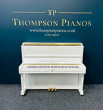 Yamaha U1 Upright Piano, Polished White (Certified Reconditioned Piano) | Thompson Pianos
