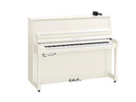 Yamaha B20 SC3 Silent Upright Piano in Polished White with Chrome Fittings | Thompson Pianos