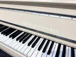 Grotrian-Steinweg 115 Upright Piano, Farrow & Ball Skimming Stone (Pre Owned 2011) | Thompson Pianos
