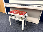 Grotrian-Steinweg 115 Upright Piano, Farrow & Ball Skimming Stone (Pre Owned 2011) | Thompson Pianos