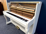 Samick Upright Piano, Farrow & Ball School House White (Pre Owned) | Thompson Pianos