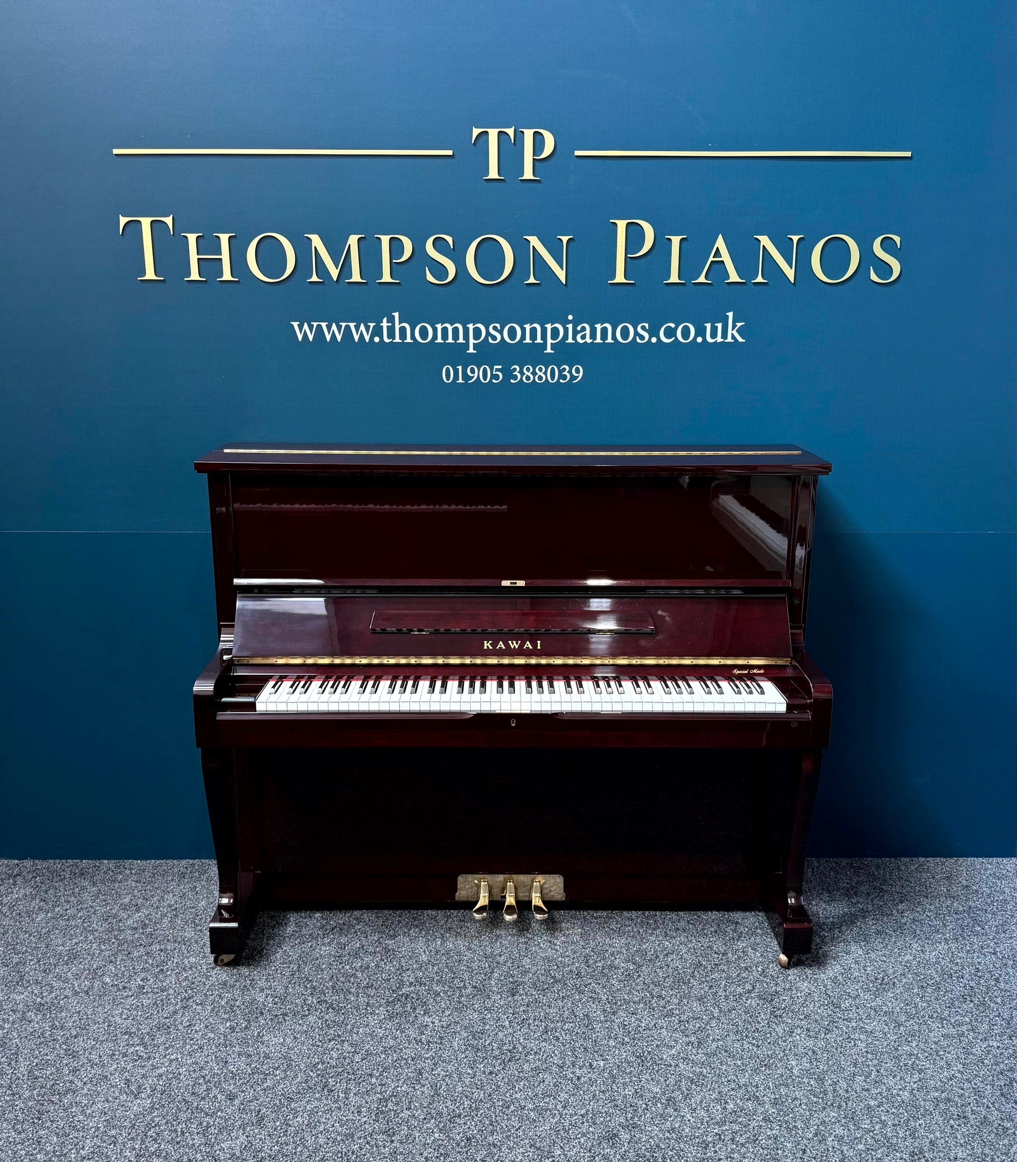 Kawai DS-60 Upright Piano - Polished Mahogany (Pre-Owned)