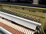 Kawai K200 Upright Piano, Polished Ebony (Pre-Owned) | Thompson Pianos