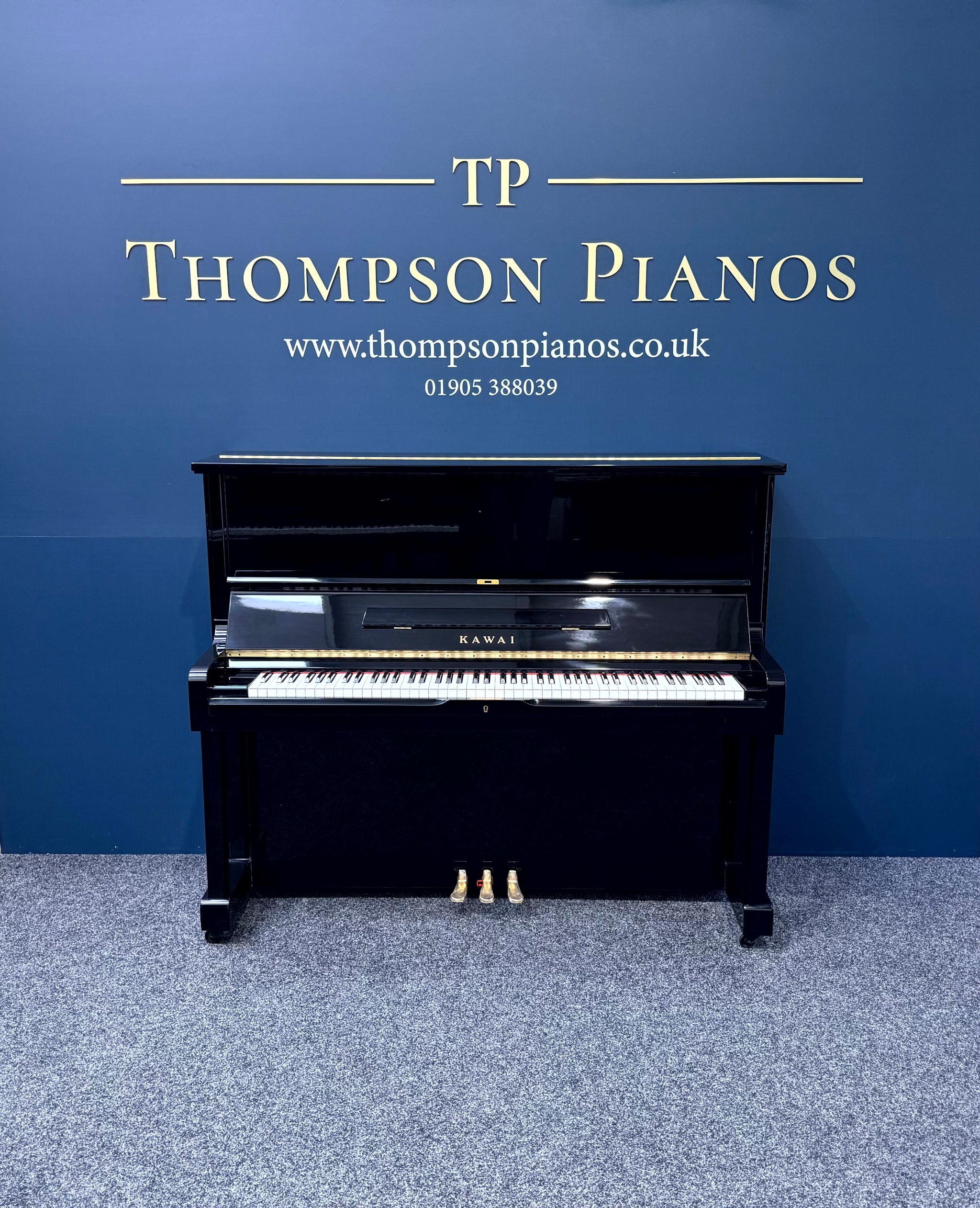 Kawai NS-15 Upright Piano, Polished Ebony (Pre Owned)