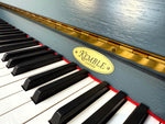 Kemble Cambridge Upright Piano, Hague Blue (Pre-Owned) | Thompson Pianos