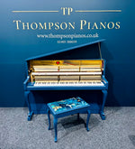 Schimmel Upright Piano (Hague Blue) | Thompson Pianos