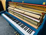 Seiler Upright Piano (Hague Blue) | Thompson Pianos