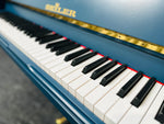 Seiler Upright Piano (Hague Blue) | Thompson Pianos