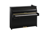 Yamaha B10 SC3 Silent Upright Piano Polished Ebony with Brass Fittings | Thompson Pianos