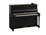 Yamaha B30 SC3 Silent Upright Piano in Polished Ebony with Brass Fittings | Thompson Pianos