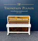 Yamaha U1H Upright Piano – Polished White – Reconditioned – Made in Japan (1977) | Thompson Pianos