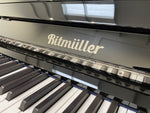 Ritmüller RS-122 Superior Line, Upright Piano (Polished Ebony) | Thompson Pianos